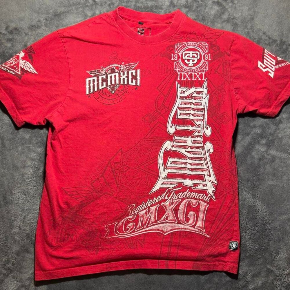 Southpole Men's Red T-shirt